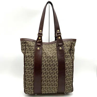 Pre-owned Fendi Brown Canvas Shoulder Bag Tote Bag ()