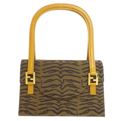 Pre-owned Fendi Brown Canvas Tote Bag ()