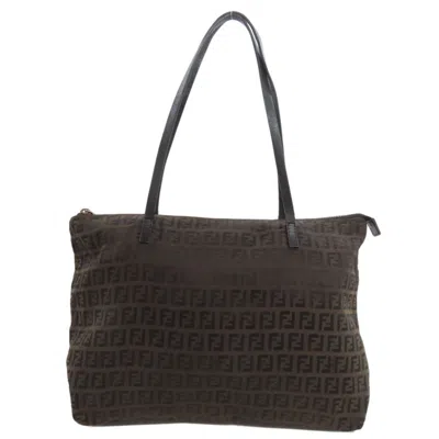 Pre-owned Fendi Brown Canvas Tote Bag ()