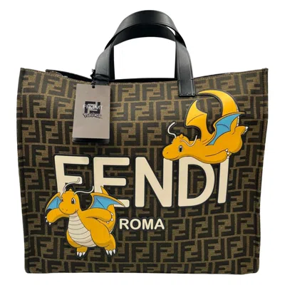 Pre-owned Fendi Brown Canvas Tote Bag ()