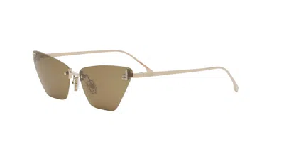 Fendi Brown Cat Eye Ladies Sunglasses Fe4160us 28e 57