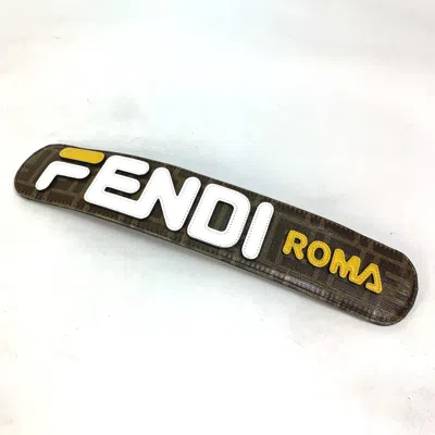 Pre-owned Fendi Brown Cloth Chain/shoulder Wallet ()