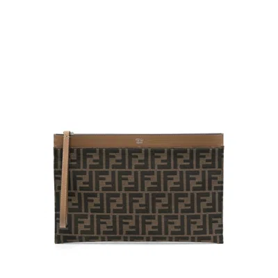 Fendi Brown Clutch Bags Men