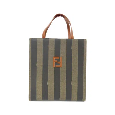 Pre-owned Fendi Brown Coated Canvas Backpack ()