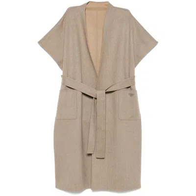 Fendi Brown Coats - Capes Women