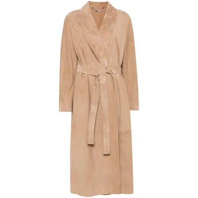 Fendi Brown Coats - Leather Coats Women