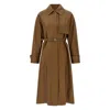 Fendi Brown Coats Women In Brown