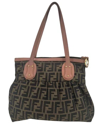 Fendi Brown Cotton Chef Tote (authentic Pre-loved)