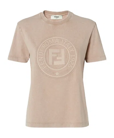 Fendi Brown Cotton T-shirt