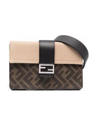 Fendi Brown Fabric Bag