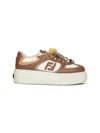 Fendi Sneakers Chunky Sole Contrast Panels