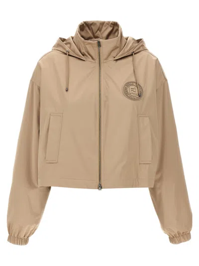 FENDI BROWN FENDI STAMP 1925 ANORAK