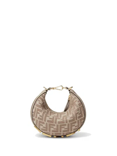 Fendi Brown Graph Mini Crossbody Bag