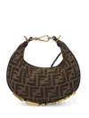 Fendi Brown Graphy Mini Crossbody Bag In Brown