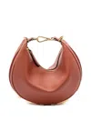 Fendi Mini Graphy Leather Shoulder Bag In Brown