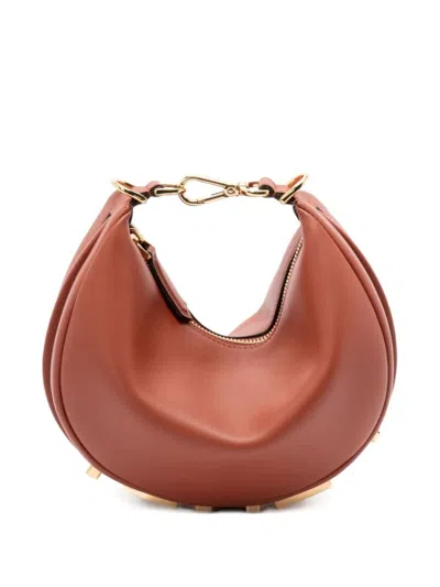 FENDI BROWN FENDIGRAPHY MINI CROSSBODY BAG