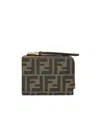 Fendi Small Wallet Sl Zucca Jacqu Wallets Brown In Brown