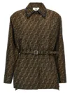 Fendi Brown Ff Jacket In Brown