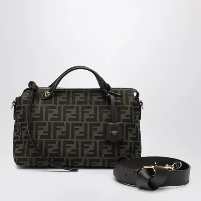 Fendi Brown Ff Jacquard Fabric By The Way Soft Medium Bag Women