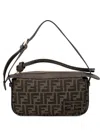 Fendi Mini Jacquard Ff Rectangular Shoulder Bag In Multi