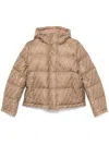 FENDI FENDI  BROWN FF NYLON JACKET