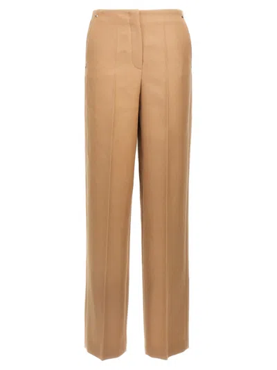 FENDI BROWN GRAIN DE POUDRE PANTS