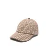 Fendi Beige Ff Canvas Baseball Cap In Neutral