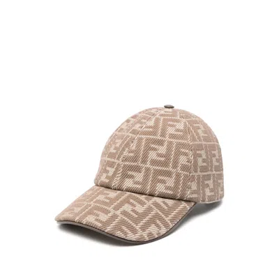 FENDI FENDI BROWN HATS WOMEN