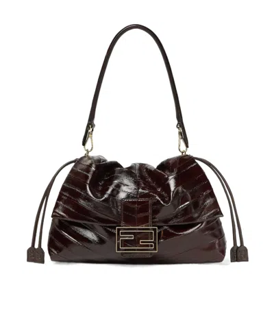 Fendi Brown Inlaid Hagfish Leather Bag