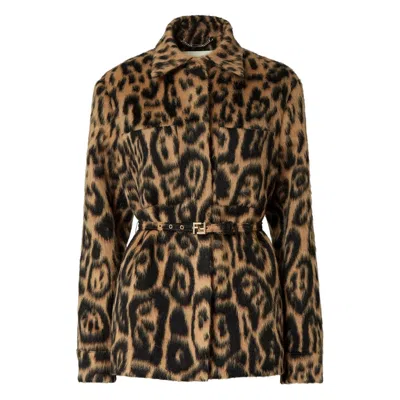 FENDI FENDI BROWN JACKETS WOMEN