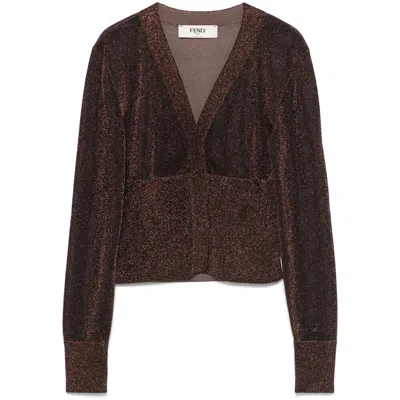 Fendi Brown Knitwear - Cardigans Women