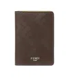 Fendi Shadow Card Holder Accessories In Brown