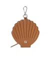 Fendi Shell Charm In Brown