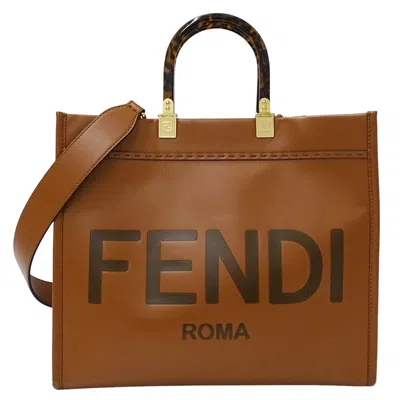 Pre-owned Fendi Brown Leather Handbag Shoulder Bag ()