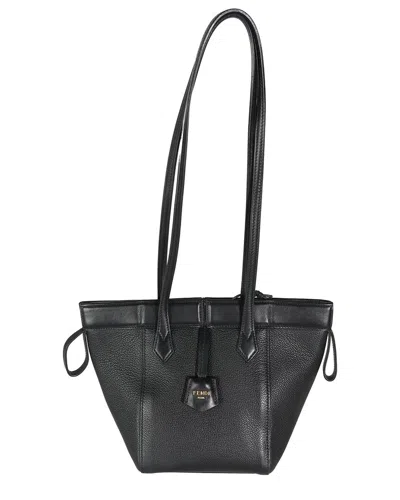 Fendi Brown Leather Mini Origami Tote (authentic Pre-loved)