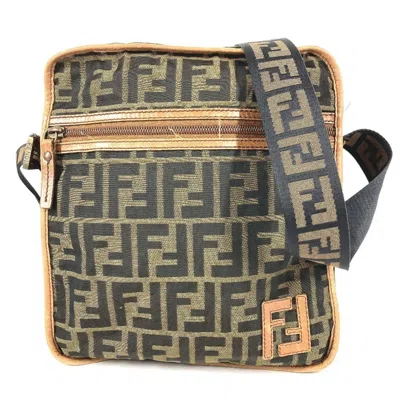 Pre-owned Fendi Brown Leather Pochette Shoulder Bag ()