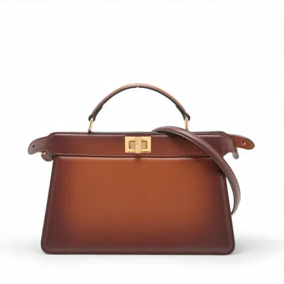 Pre-owned Fendi Brown Leather Shoulder Bag ()