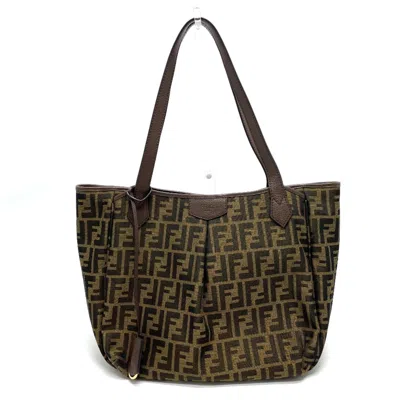 Pre-owned Fendi Brown Leather Tote Bag ()