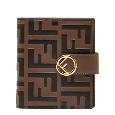 Pre-owned Fendi Brown Leather Wallet (bi-fold) ()