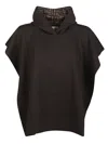 Shop Fendi Brown Logo Poncho