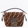Fendi Tobacco Mamma Baguette Shoulder Bag In Brown