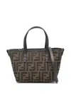 Fendi Mini Roll Ff Jacquard Tote Bags In Multi