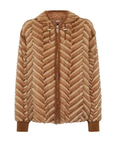 Fendi Brown Mink Jacket