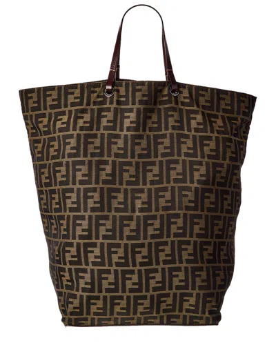 Fendi Brown Monogram Canvas Mamma (authentic Pre-loved)