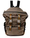 Fendi Brown Nylon Contrast Buckle Backpack (authentic Pre-loved)