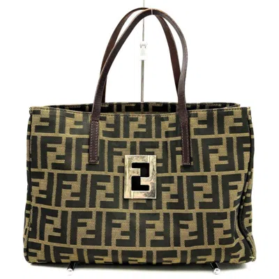 Pre-owned Fendi Brown Nylon Handbag Tote Bag ()