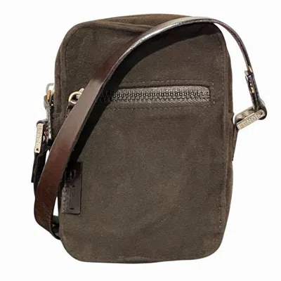 Pre-owned Fendi Brown Nylon Leather Shoulder Bag ()