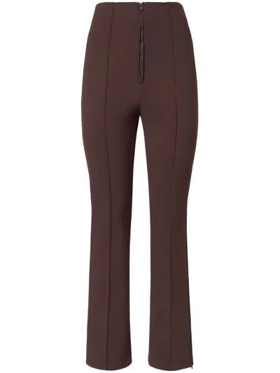 Fendi Brown Polyamide Elastane Straight Pants