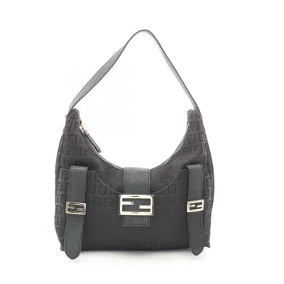 Pre-owned Fendi Brown Pvc Leather Handbag Shoulder Bag ()