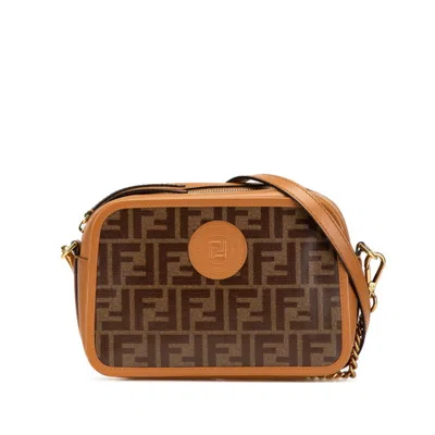 Pre-owned Fendi Brown Pvc Leather Shoulder Bag ()